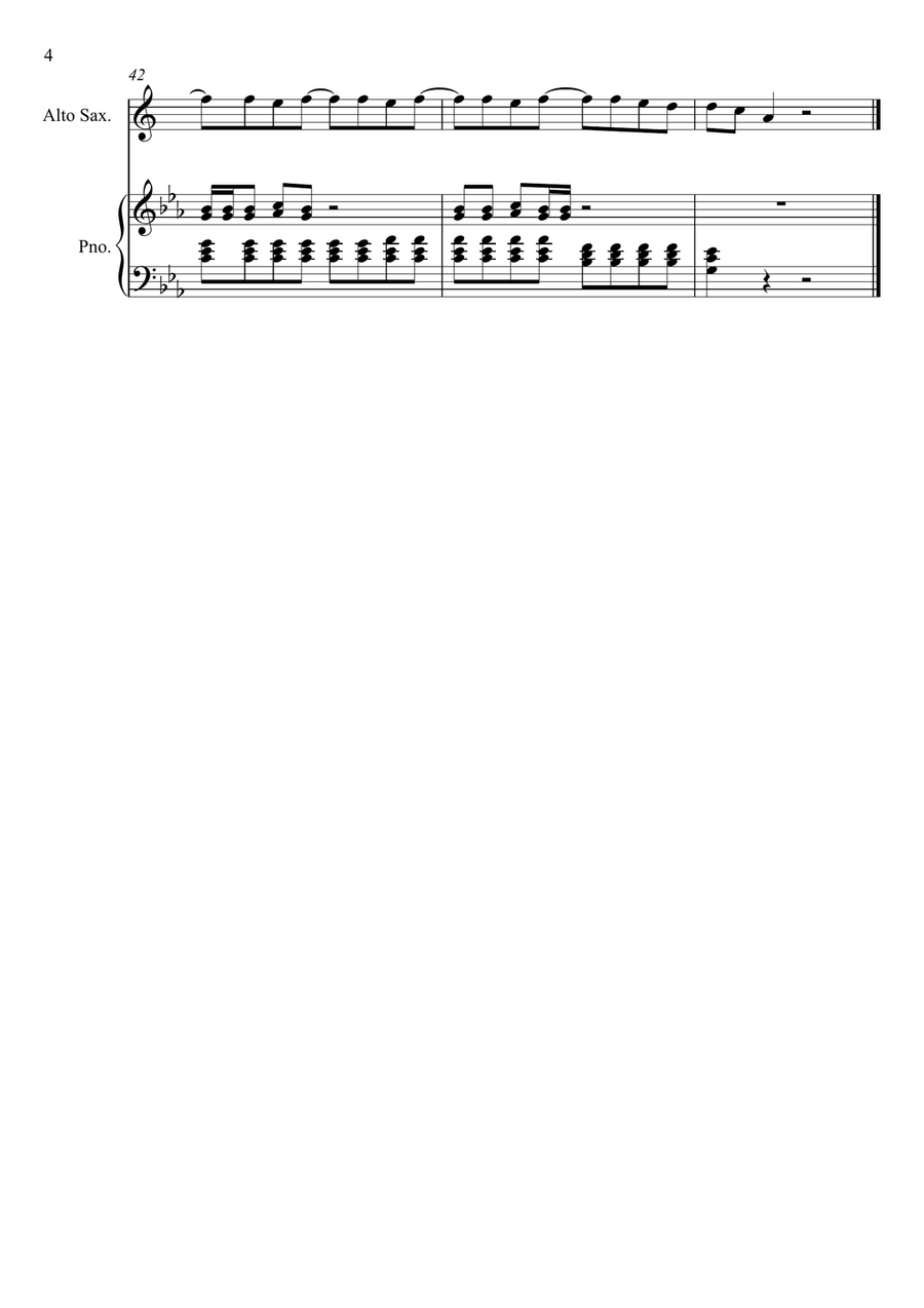Rolling In The Deep Alto Saxophone scores gallery preview page 4