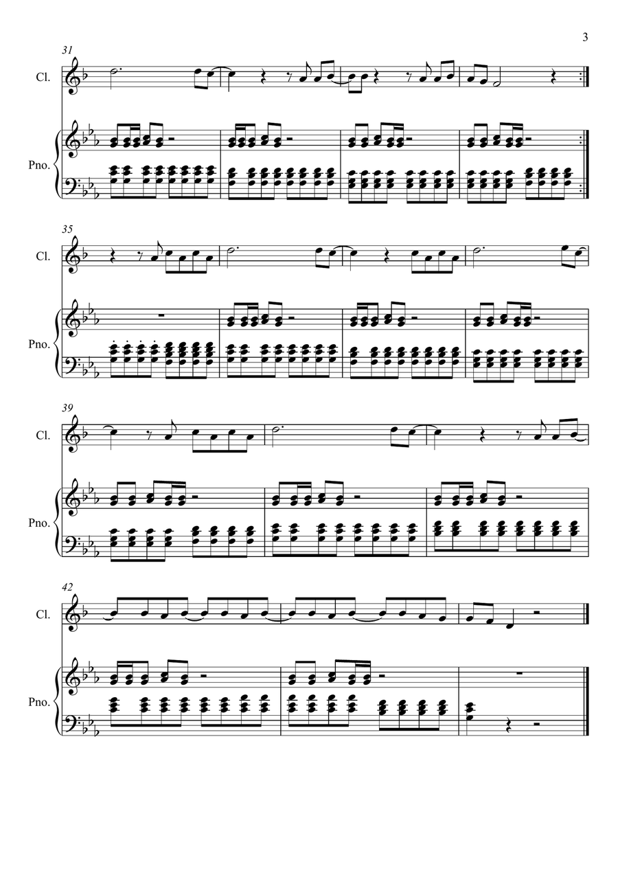 Rolling In The Deep Rolling In The Deep Clarinet Solo scores gallery preview page 3