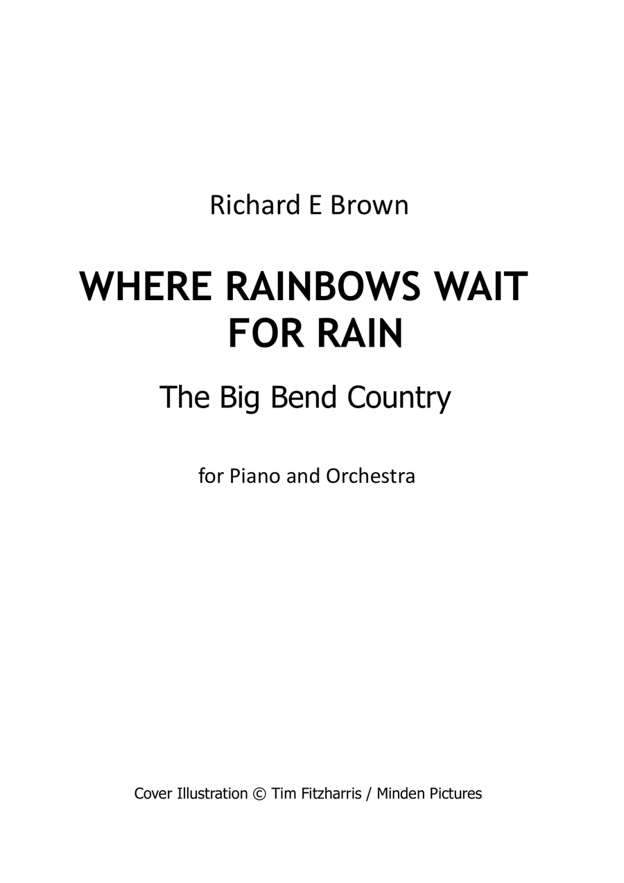 Where Rainbows Wait for Rain - The Big Bend Country Full Orchestra scores gallery preview page 2