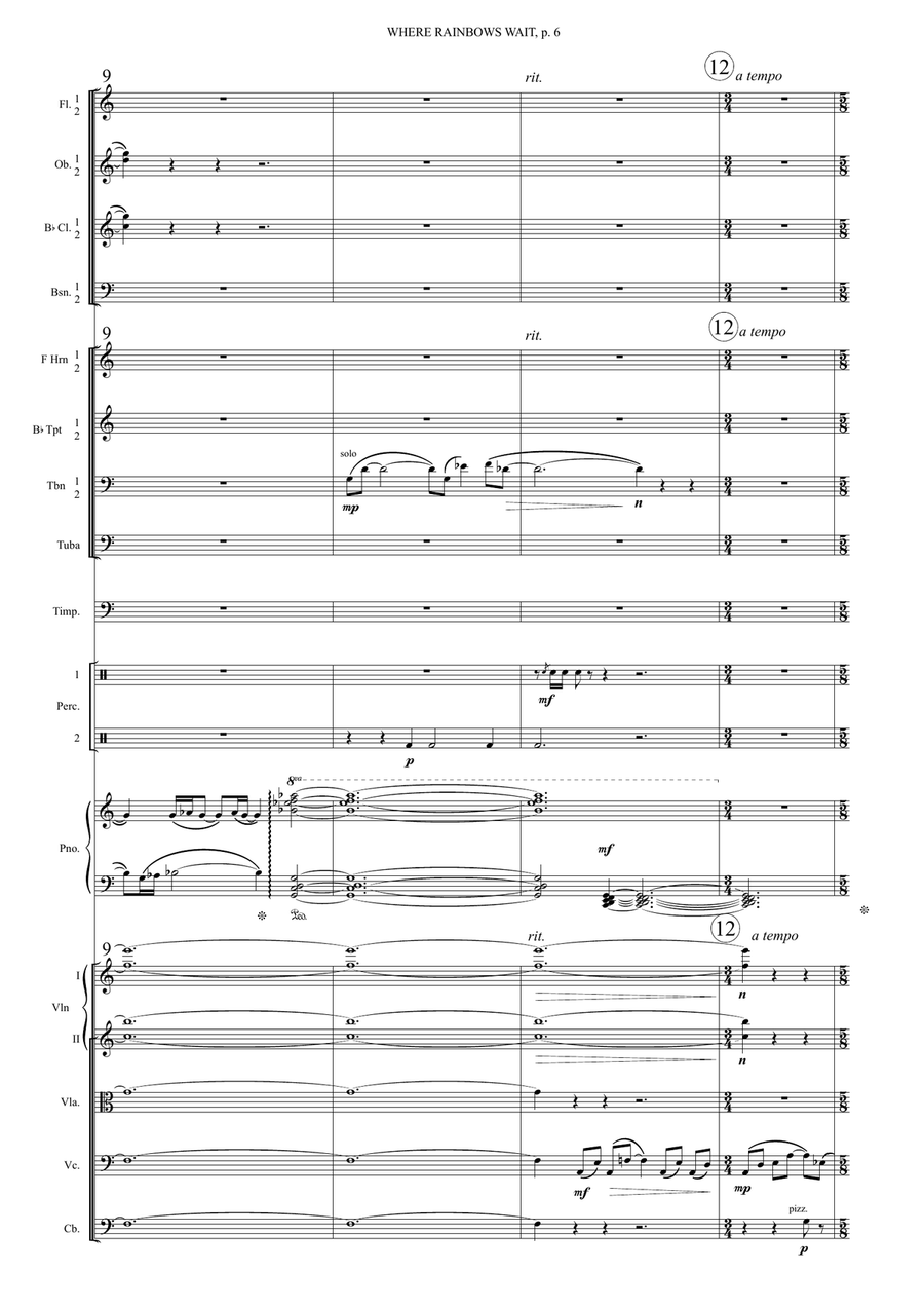 Where Rainbows Wait for Rain - The Big Bend Country Full Orchestra scores gallery preview page 6