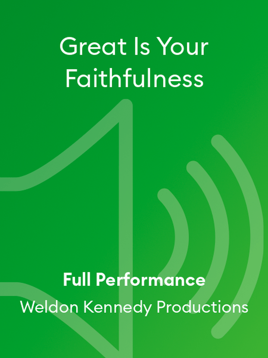 Great Is Your Faithfulness Performance MP3 scores gallery preview page 1