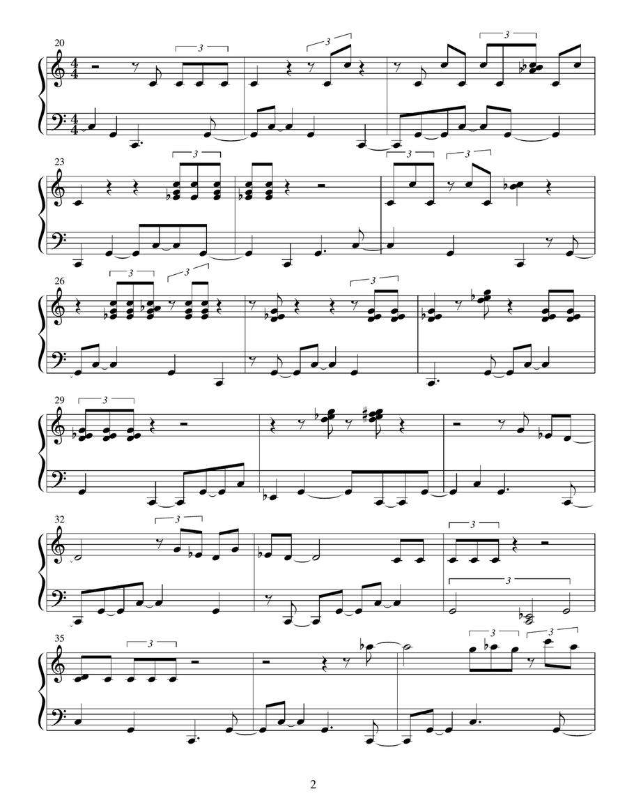 Routine (First Movement) Routine (First Movement) Piano Solo scores gallery preview page 2