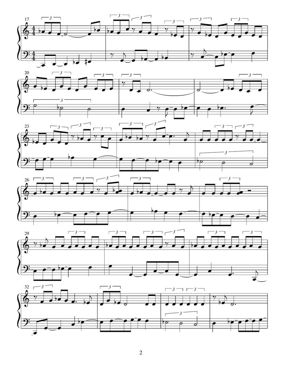 Routine (Second Movement) Piano Solo scores gallery preview page 2