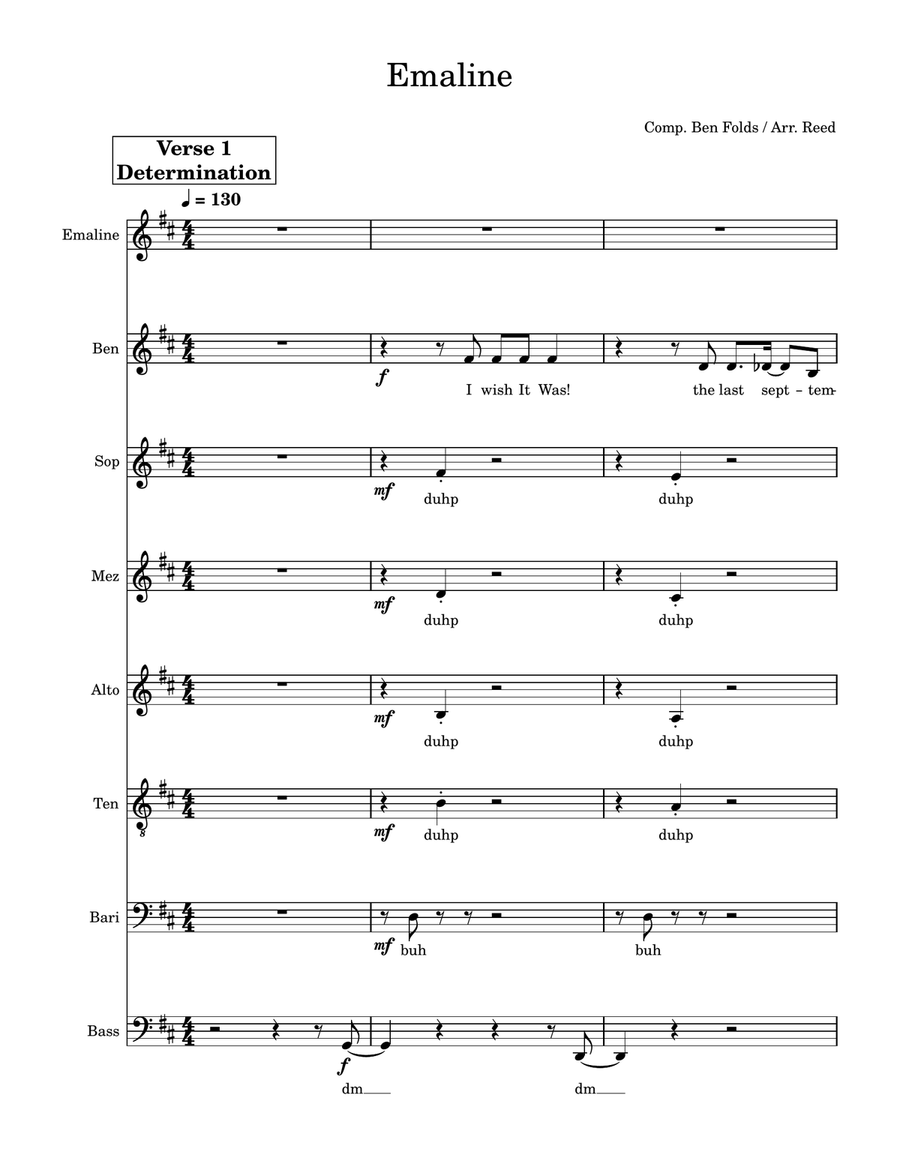 Emaline Emaline 4-Part scores gallery preview page 1