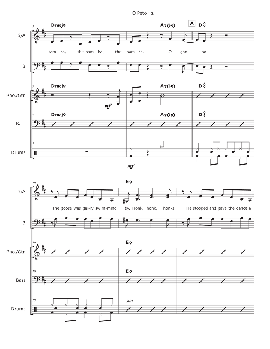 O Pato (The Duck) O Pato (The Duck) 3-Part scores gallery preview page 3
