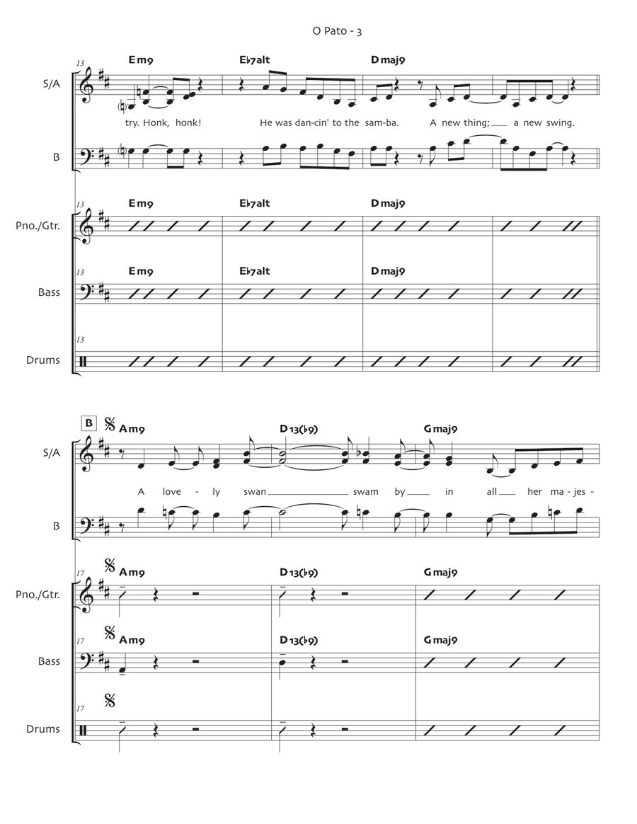 O Pato (The Duck) O Pato (The Duck) 3-Part scores gallery preview page 4