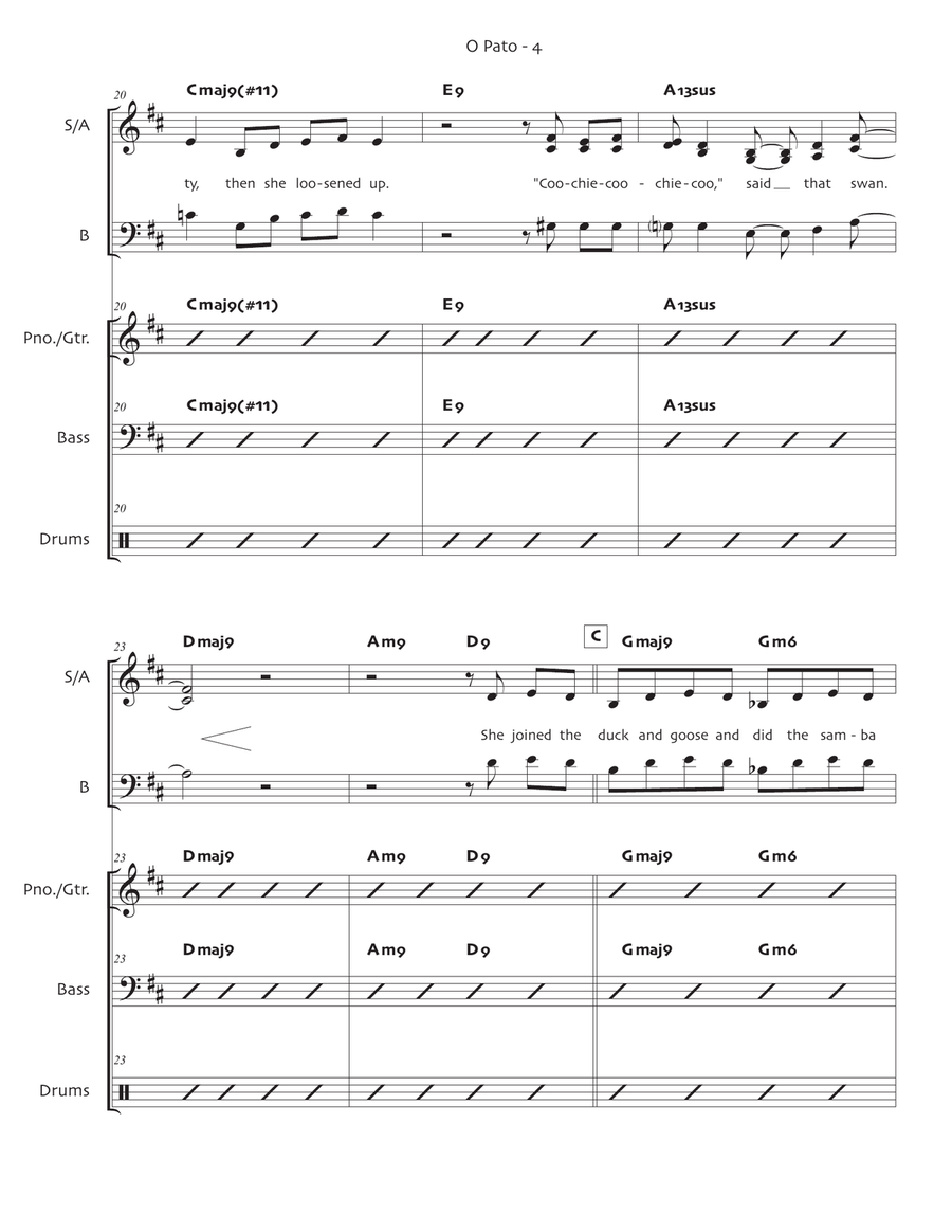 O Pato (The Duck) O Pato (The Duck) 3-Part scores gallery preview page 5