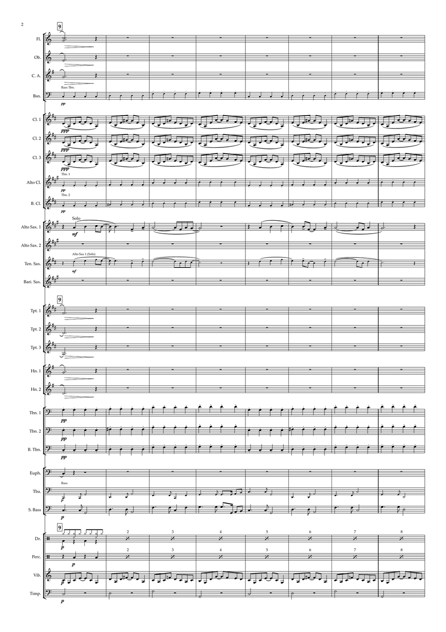 As Tears Go By Concert Band scores gallery preview page 2