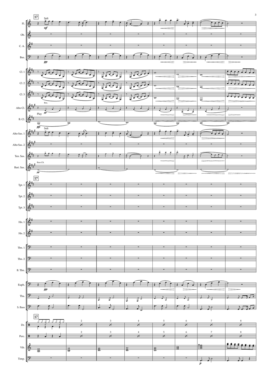 As Tears Go By Concert Band scores gallery preview page 3
