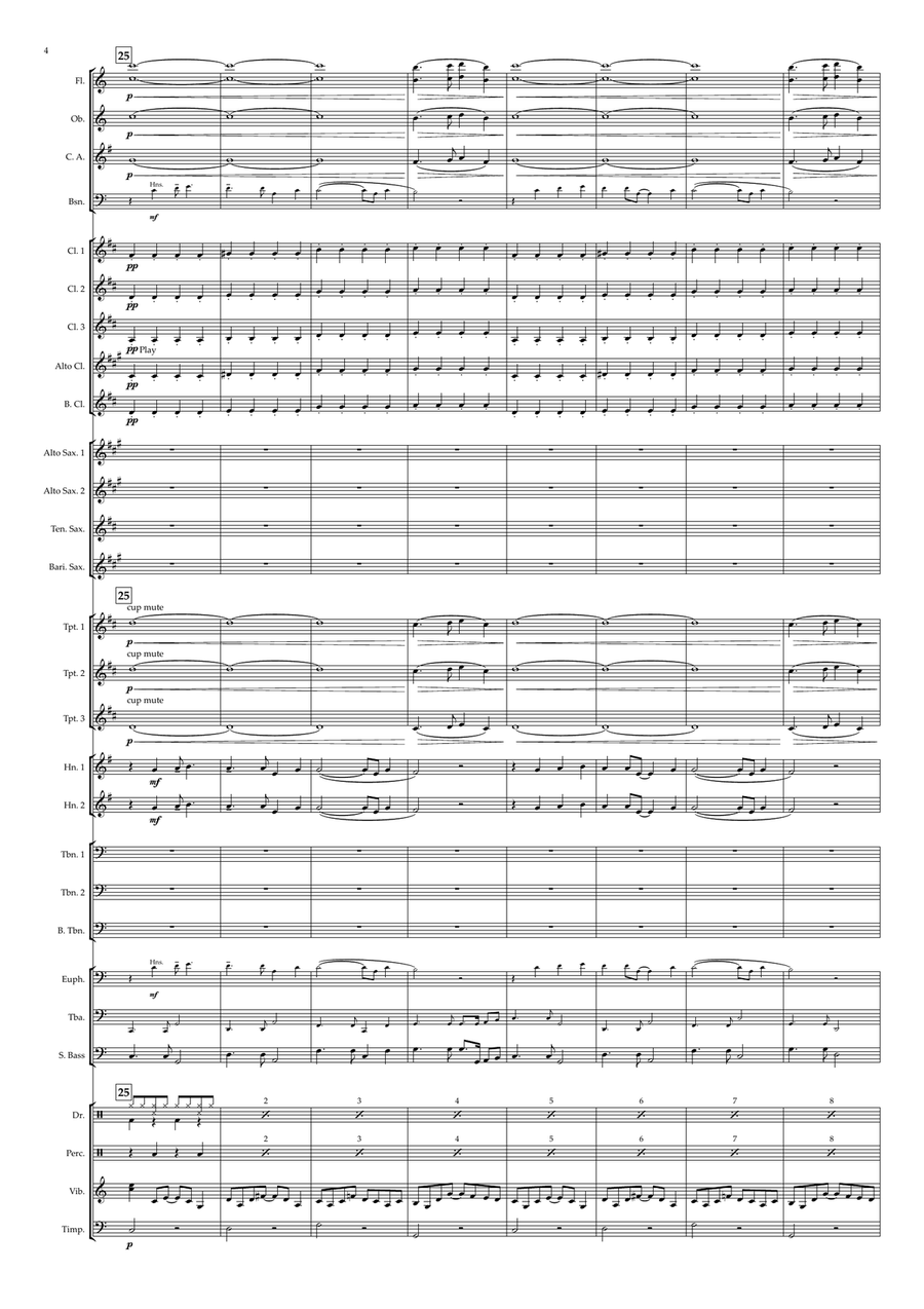 As Tears Go By Concert Band scores gallery preview page 4