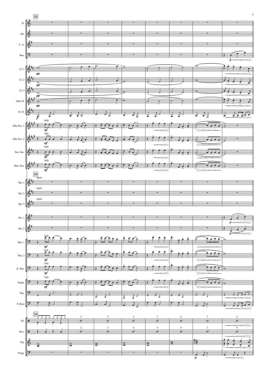 As Tears Go By Concert Band scores gallery preview page 5