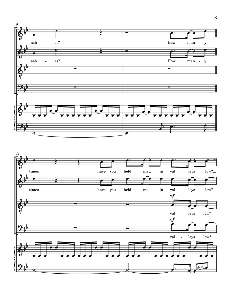 How Many Times How Many Times 4-Part scores gallery preview page 4