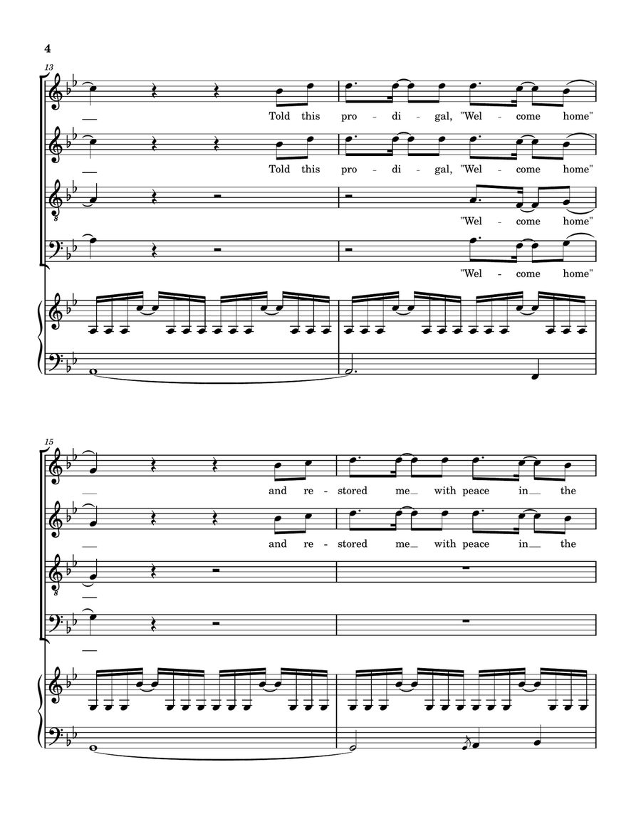 How Many Times How Many Times 4-Part scores gallery preview page 5