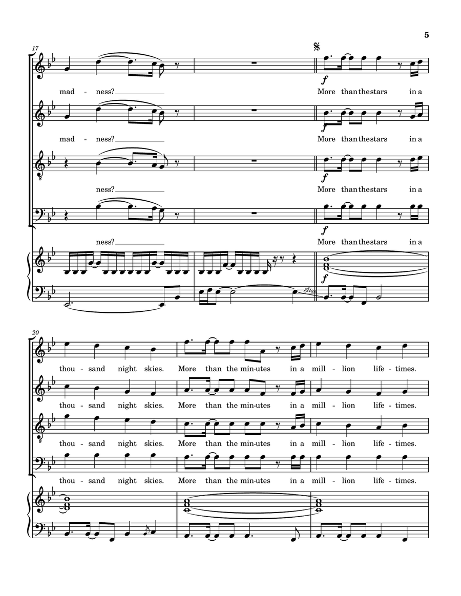 How Many Times How Many Times 4-Part scores gallery preview page 6