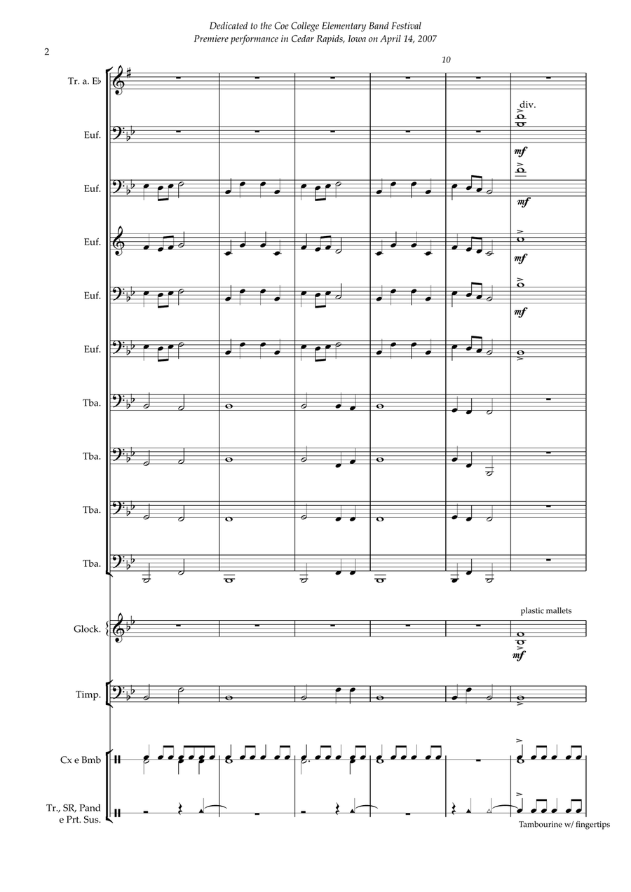 Heroes and Glory - Euphonium and Tubas Ensemble Small Ensemble scores gallery preview page 2