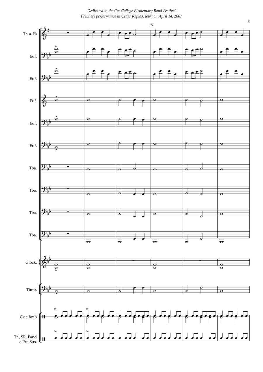 Heroes and Glory - Euphonium and Tubas Ensemble Small Ensemble scores gallery preview page 3