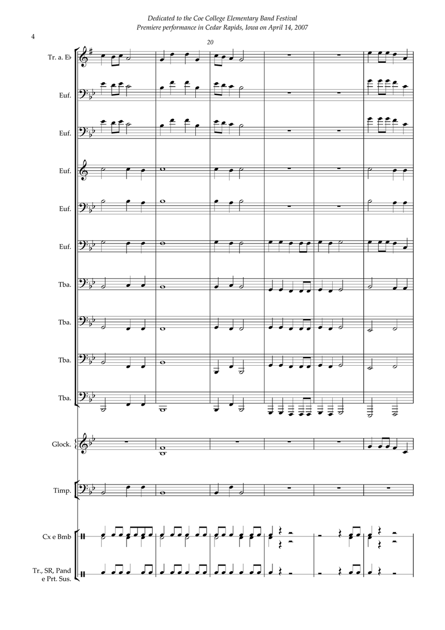 Heroes and Glory - Euphonium and Tubas Ensemble Small Ensemble scores gallery preview page 4