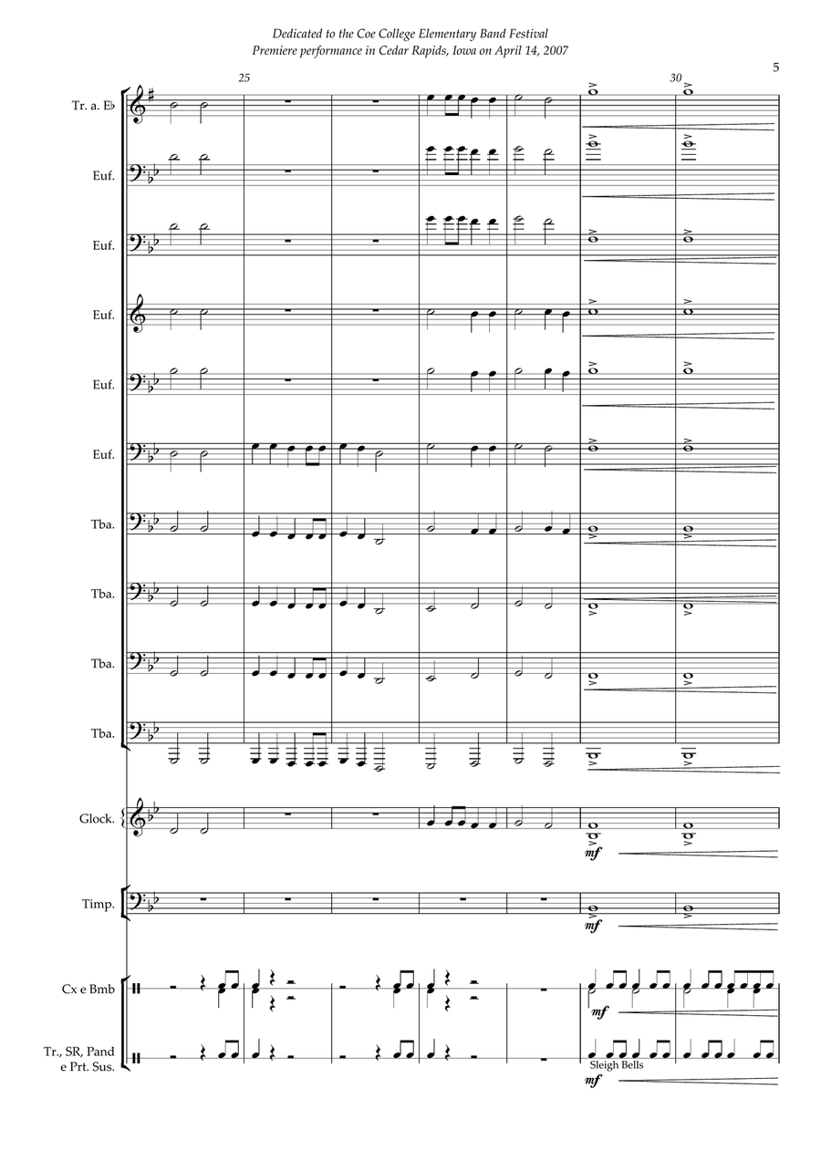 Heroes and Glory - Euphonium and Tubas Ensemble Small Ensemble scores gallery preview page 5