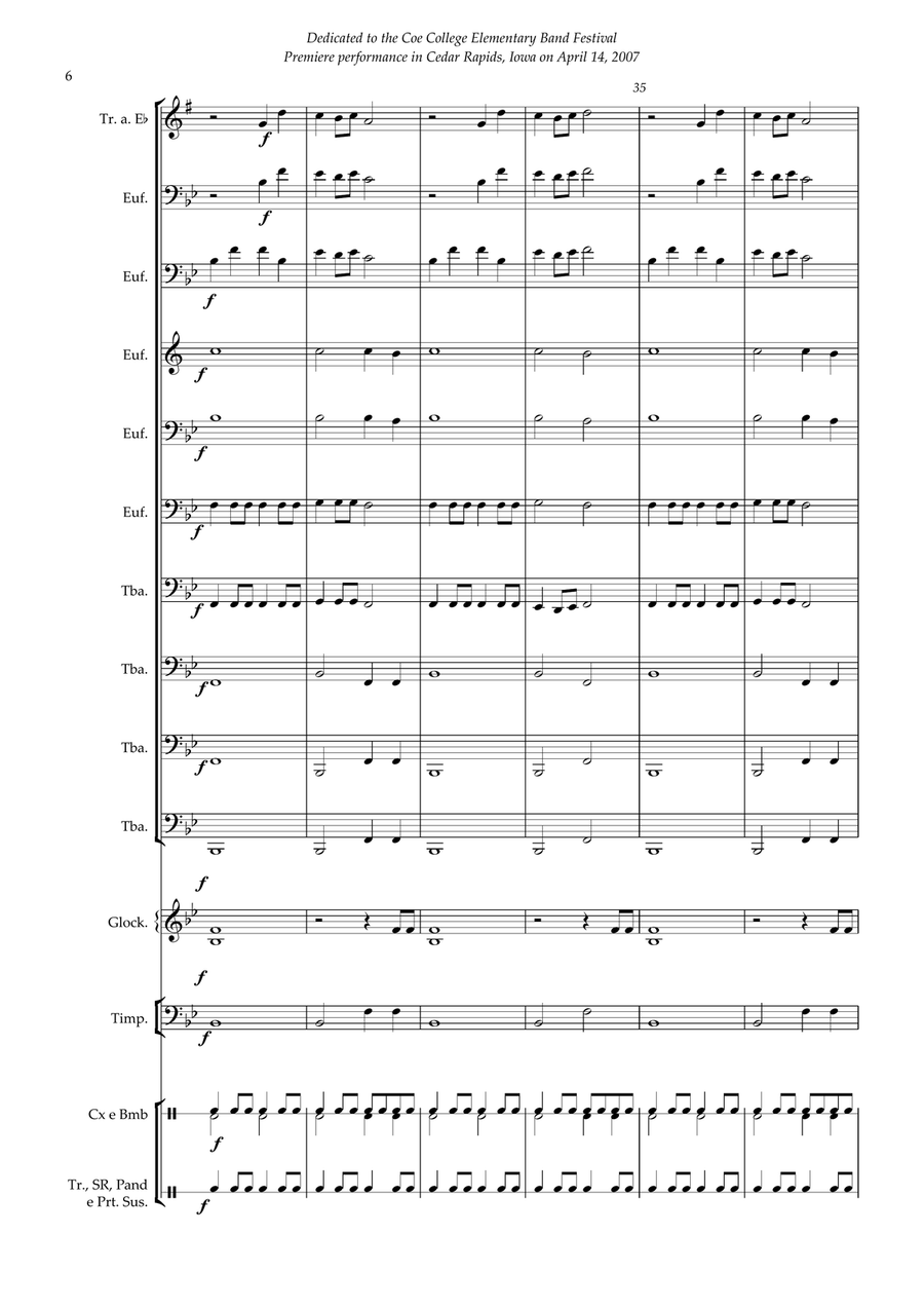 Heroes and Glory - Euphonium and Tubas Ensemble Small Ensemble scores gallery preview page 6