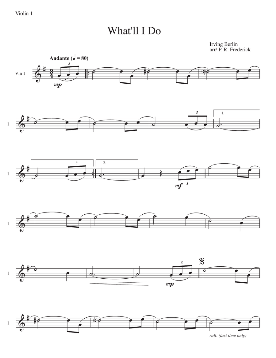 What'll I Do String Duet scores gallery preview page 4