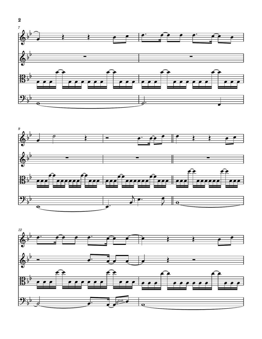 How Many Times String Quartet scores gallery preview page 3
