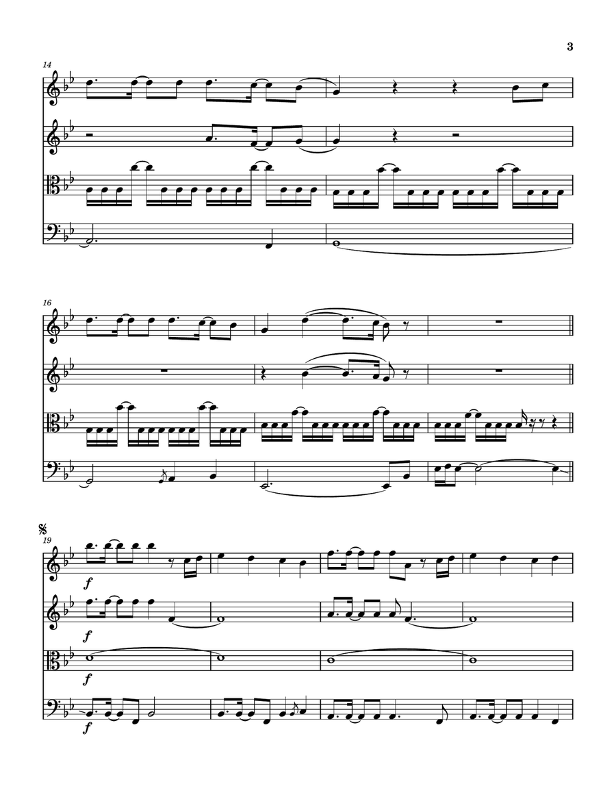 How Many Times String Quartet scores gallery preview page 4
