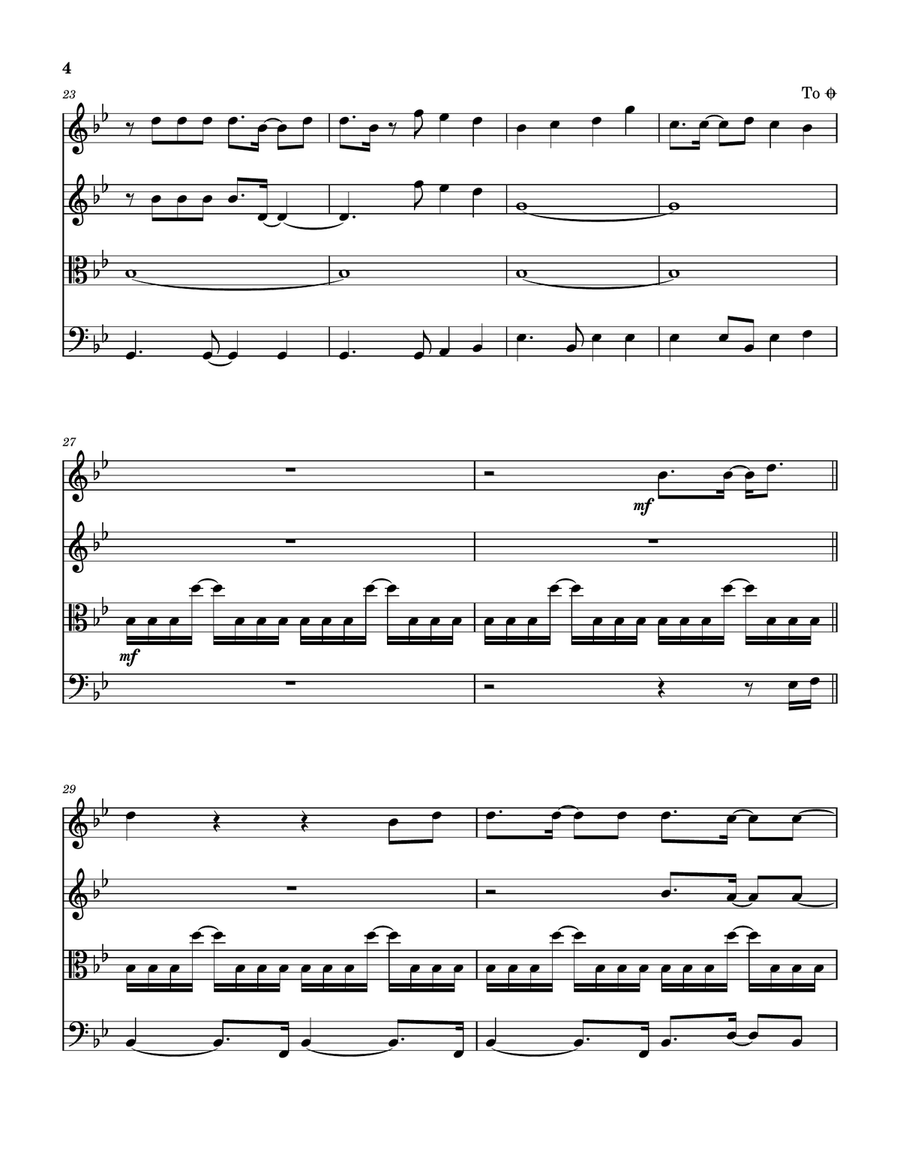 How Many Times String Quartet scores gallery preview page 5