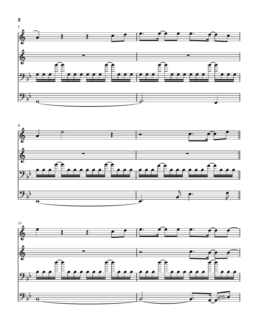 How Many Times Brass Quartet scores gallery preview page 3