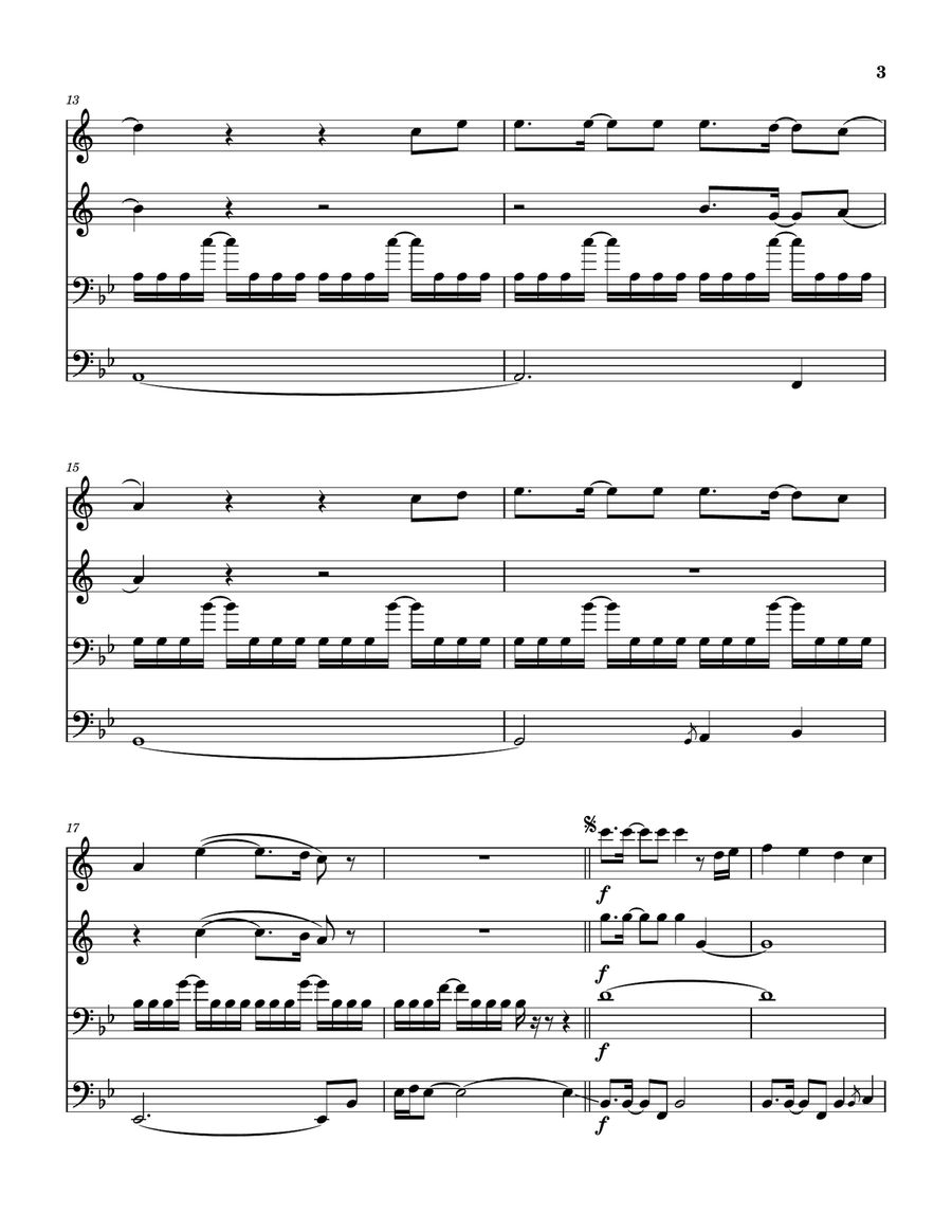 How Many Times Brass Quartet scores gallery preview page 4