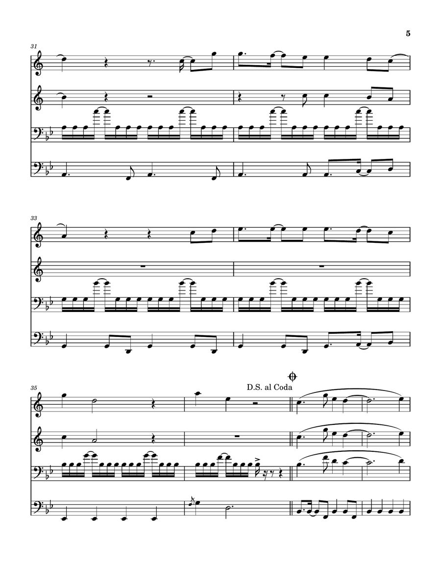 How Many Times Brass Quartet scores gallery preview page 6