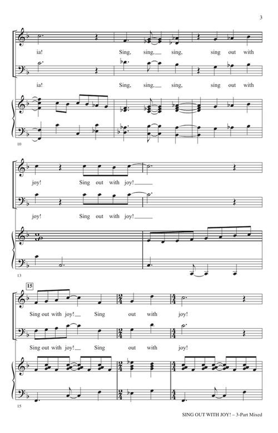 Sing Out With Joy! Sing Out With Joy! 3-Part scores gallery preview page 4