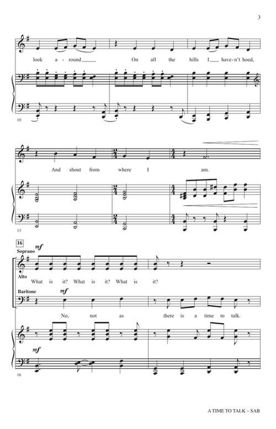 A Time to Talk 3-Part scores gallery preview page 4