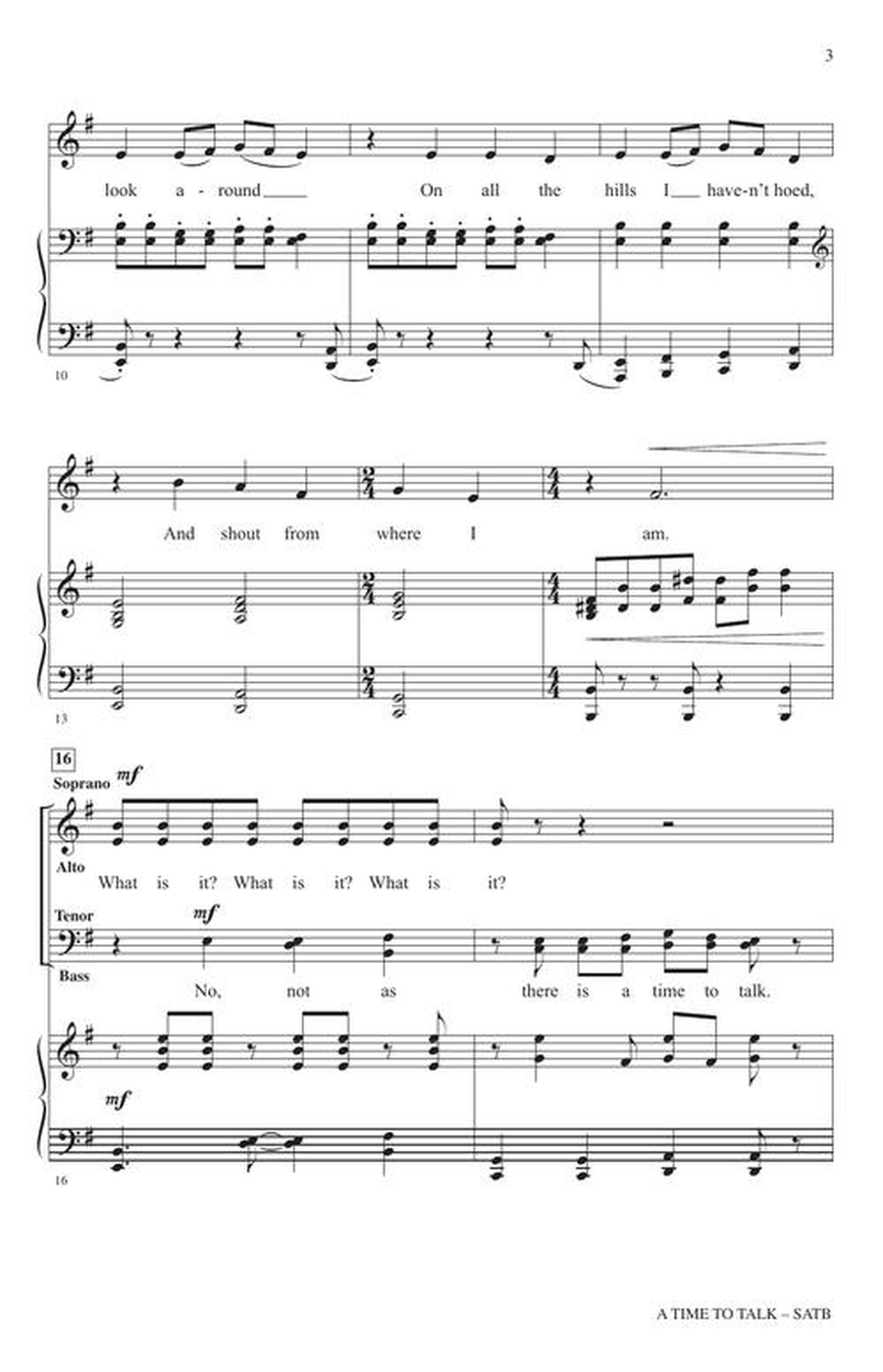 A Time to Talk A Time to Talk 4-Part scores gallery preview page 4