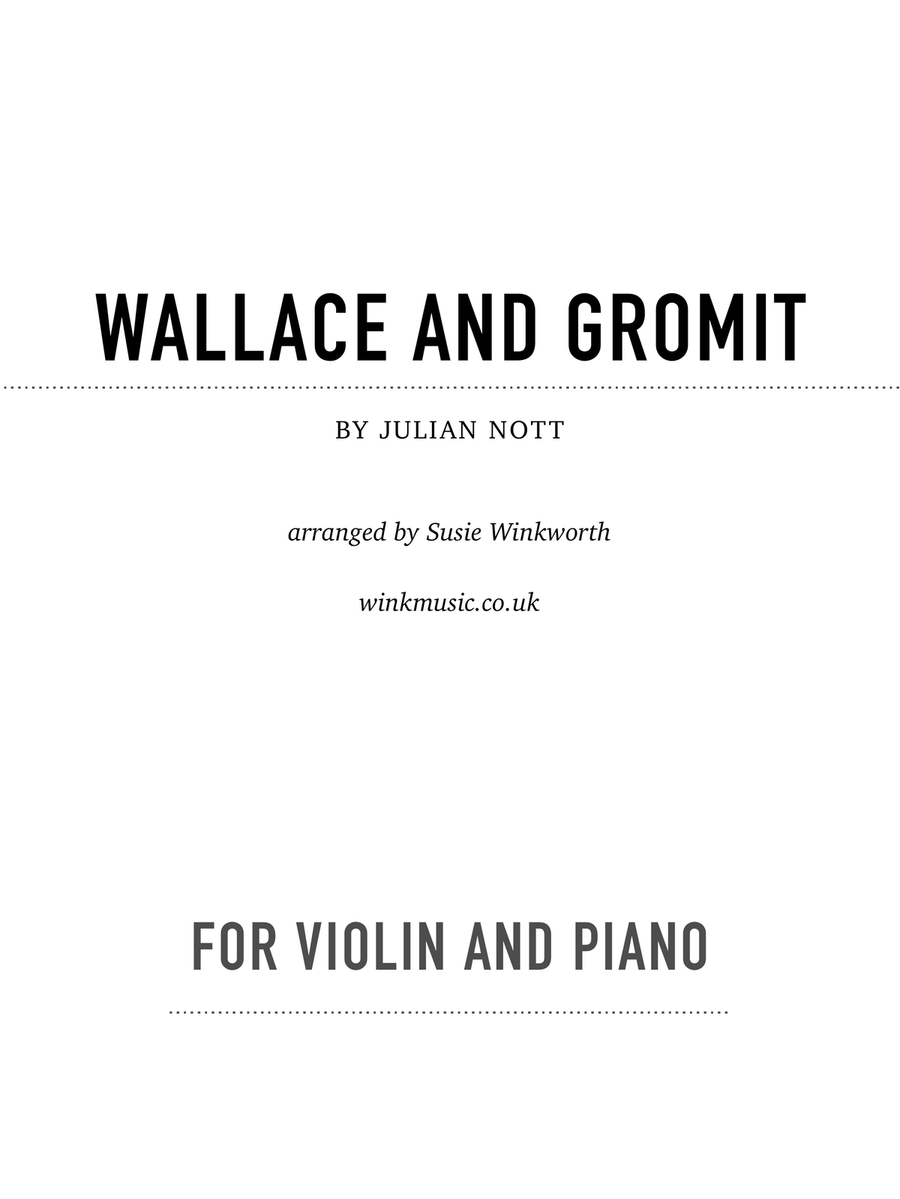 Wallace And Gromit Theme Chamber Music scores gallery preview page 1