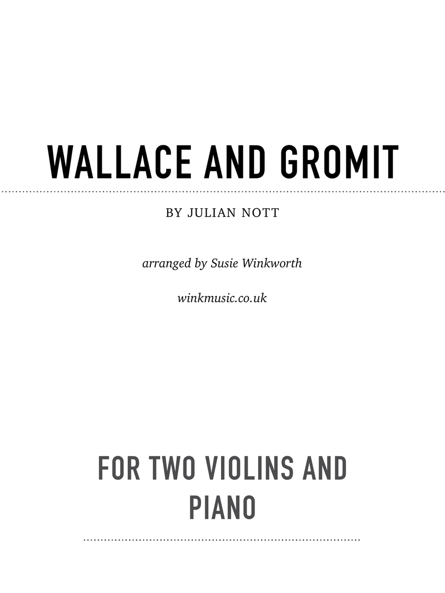 Wallace And Gromit Theme String Duet scores gallery preview page 1
