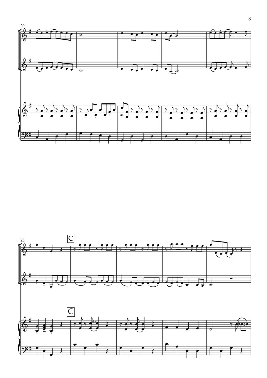 Wallace And Gromit Theme String Duet scores gallery preview page 5