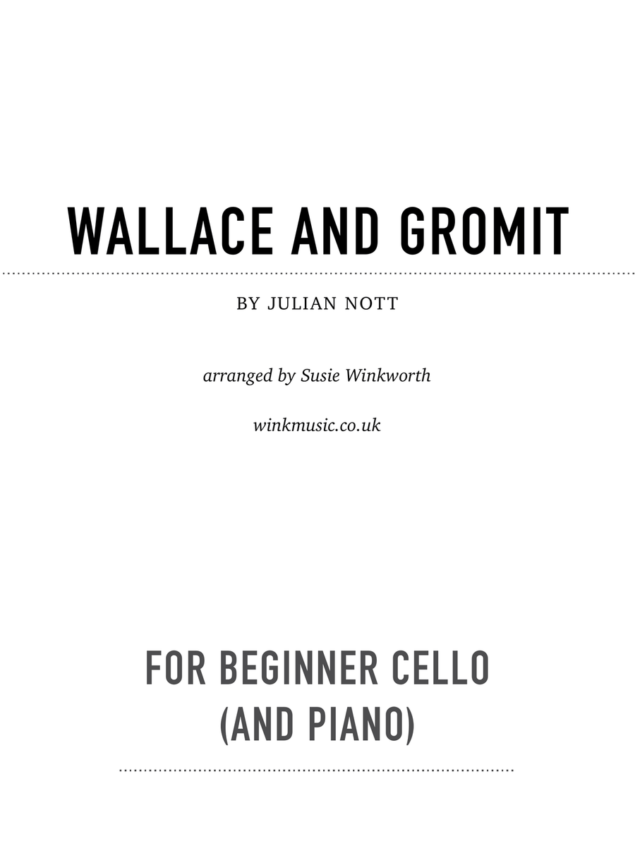 Wallace And Gromit Theme Wallace And Gromit Theme Chamber Music scores gallery preview page 1