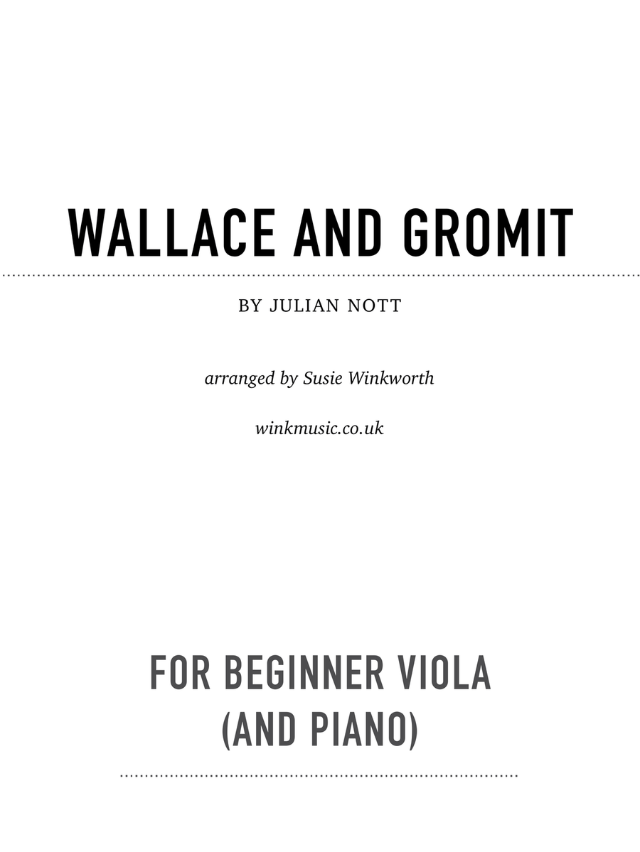 Wallace And Gromit Theme Wallace And Gromit Theme Chamber Music scores gallery preview page 1