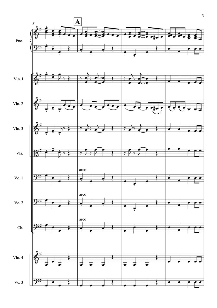 Wallace And Gromit Theme String Orchestra scores gallery preview page 5