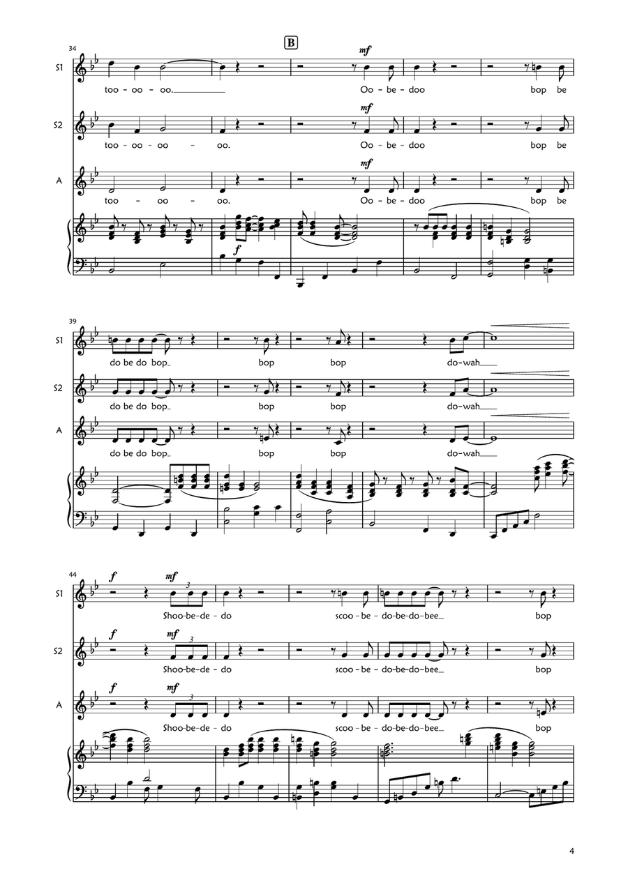 I Wan'na Be Like You (The Monkey Song) SSA scores gallery preview page 4