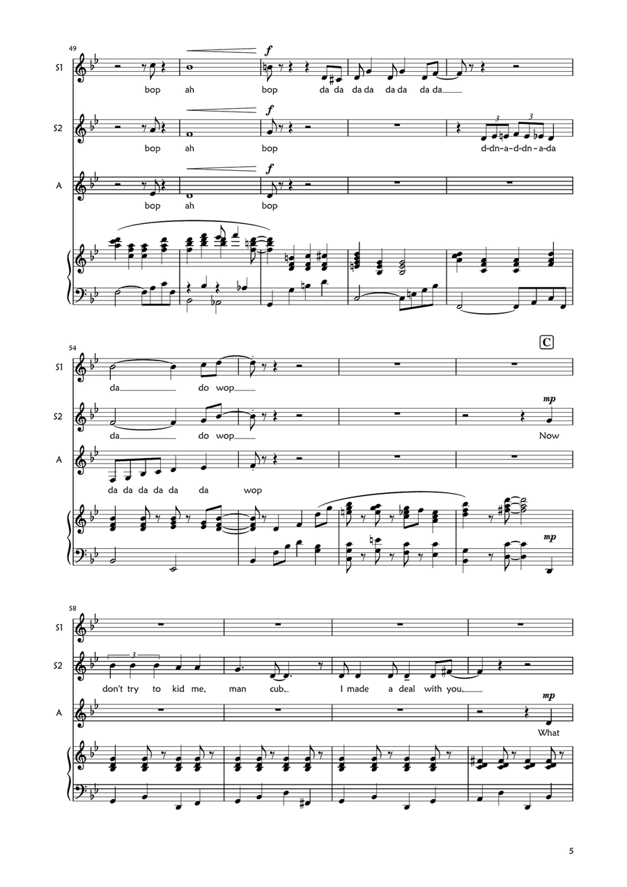 I Wan'na Be Like You (The Monkey Song) SSA scores gallery preview page 5