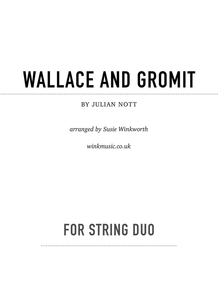 Wallace And Gromit Theme String Duet scores gallery preview page 1