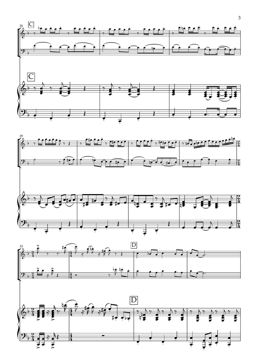 Wallace And Gromit Theme Wallace And Gromit Theme Piano Trio scores gallery preview page 6