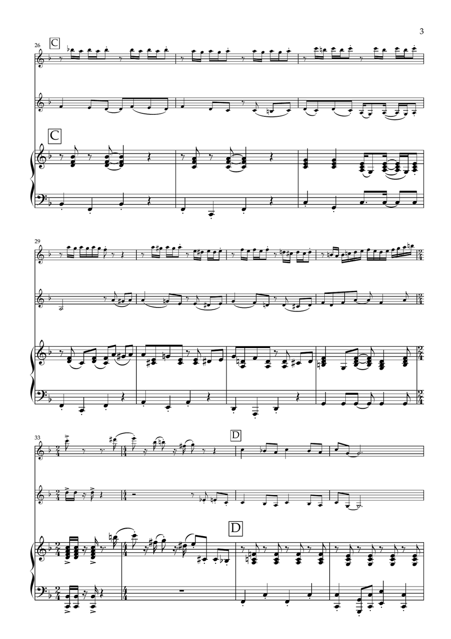 Wallace And Gromit Theme Small Ensemble scores gallery preview page 6