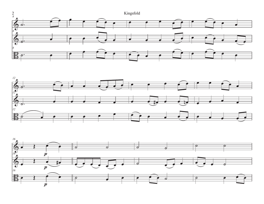 Kingsfold (String Trio) String Trio scores gallery preview page 2