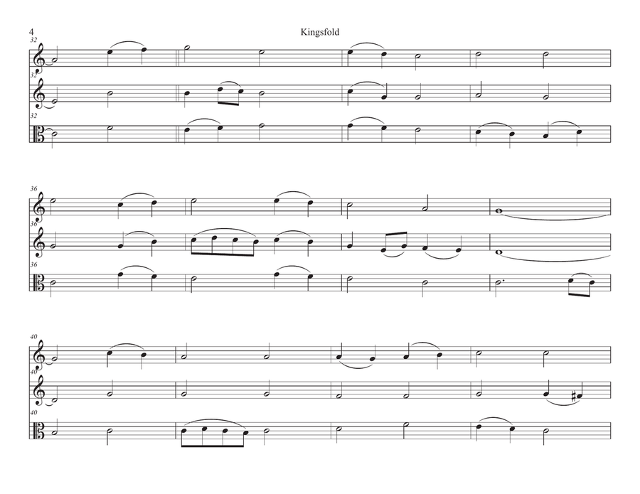 Kingsfold (String Trio) String Trio scores gallery preview page 4