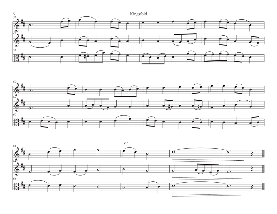 Kingsfold (String Trio) String Trio scores gallery preview page 6