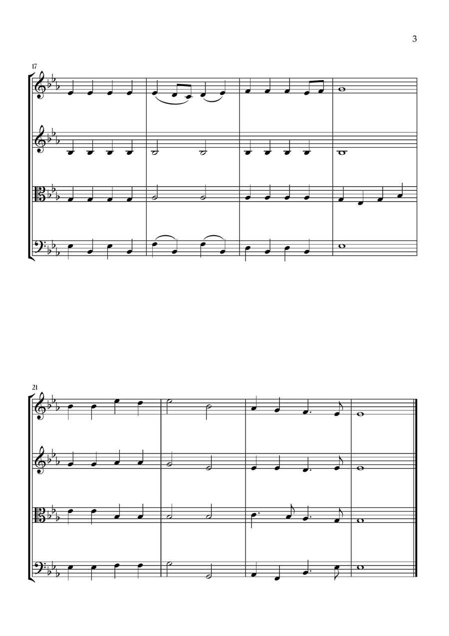Onward, Christian Soldiers (String Quartet) String Quartet scores gallery preview page 3