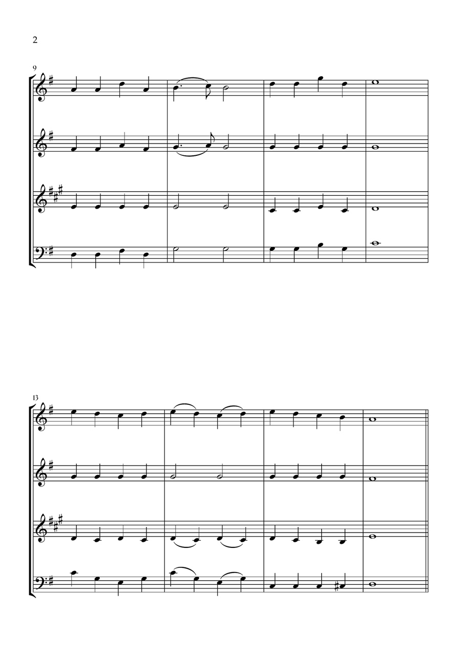 Onward, Christian Soldiers (Woodwind Quartet) Woodwind Quartet scores gallery preview page 2