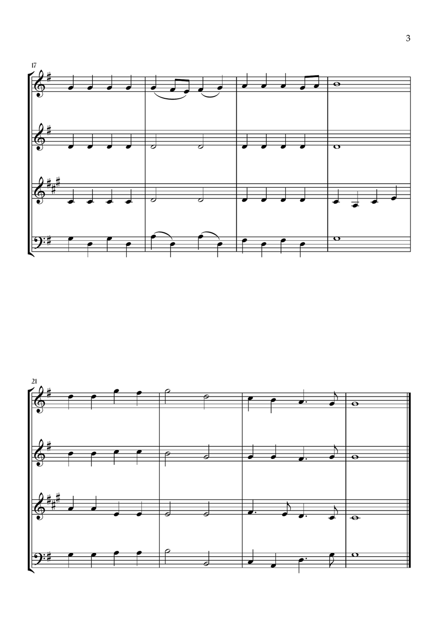 Onward, Christian Soldiers (Woodwind Quartet) Woodwind Quartet scores gallery preview page 3